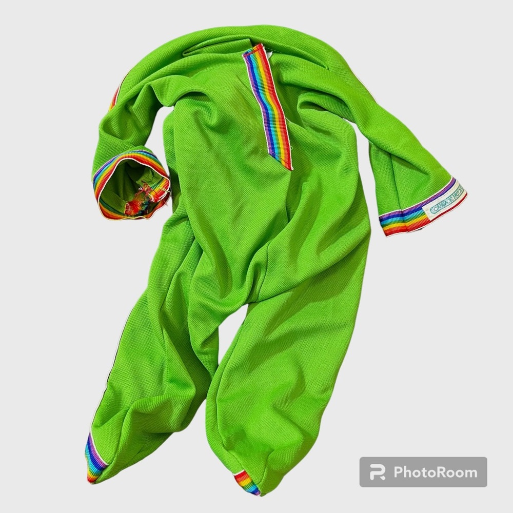 Cabbage Patch Kids Doll Green Rainbow Jumpsuit - Poseable